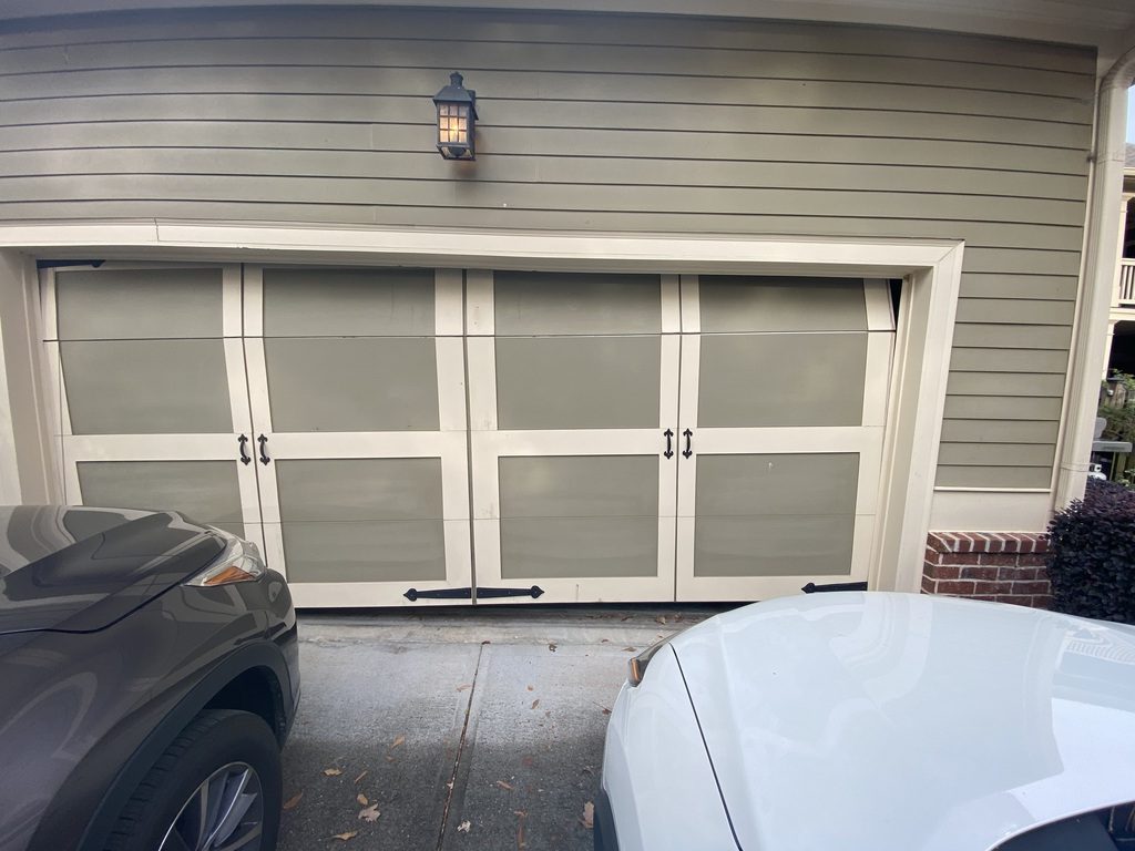 Garage Door Off Tracks Atlanta Bent Garage Door Track Repair