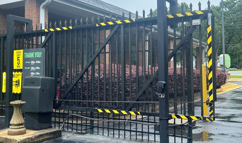 commercial slide or rolling gate providing security and safety