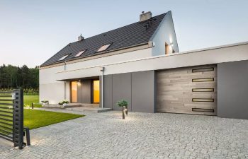 Clopay Modern Steel™ Ultra-Grain® Plank garage door