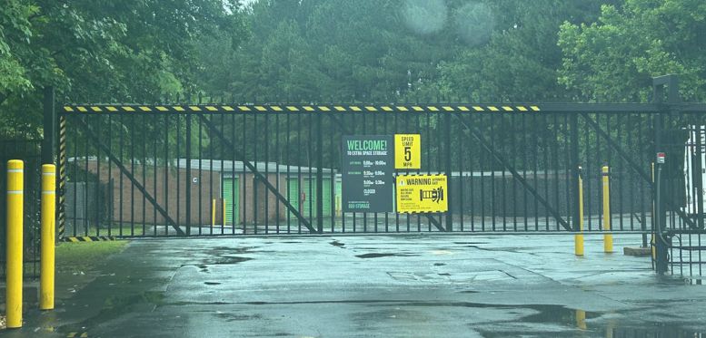 sliding or rolling security gate on Atlanta commercial property